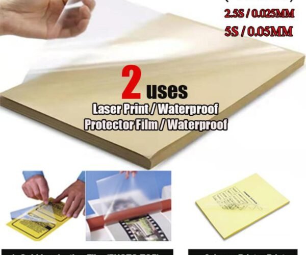 25 sheets a4 transparent clear sticker paper for laserjet inkjet transparent glossy waterproof label strong adhesive sticker paper
