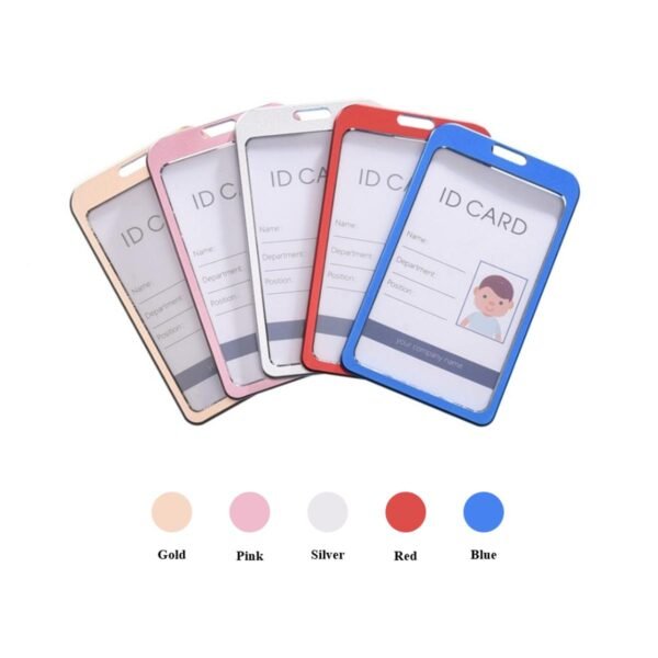 Aluminum alloy metal id card Holder- Blue