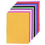 art and craft foam a4 size glitter sheets, scrapbooking, paper decorations | pack of 10 pcs