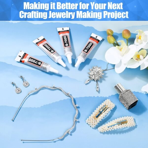 b7000 multipurpose craft glue industrial strength adhesive clear semi fluid for bonding phone screen tablet jewelry rhinestones diy electronic components repair glass metal