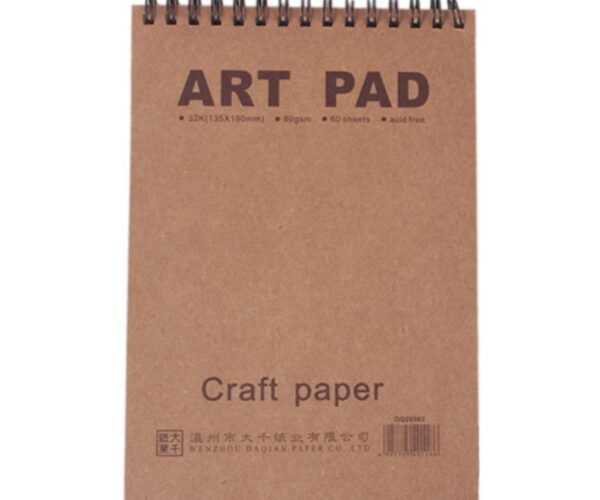 brown craft paper art pad a5 ● good for quick sketching and drawing with pencils, pastels, and charcoal.