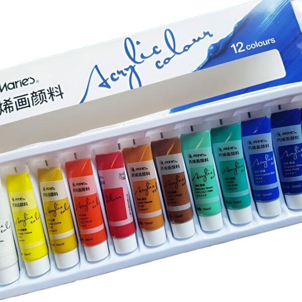 Marie's Professional Acrylic Colour Set 12ml - 12 Colours
