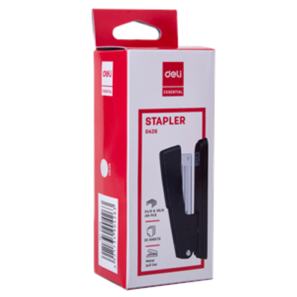 DELI E0426 Metal Stapler - Black