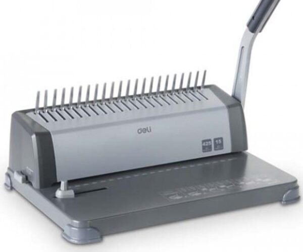deli e3872 425 sheets 21 hole steel spiral binding machine