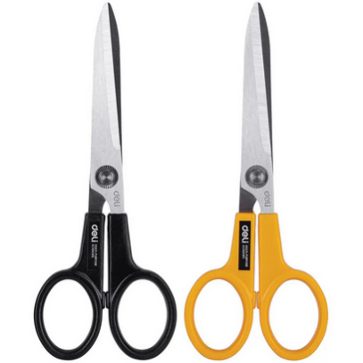 deli e6014 scissors 8 inch 202 mm,black or yellow