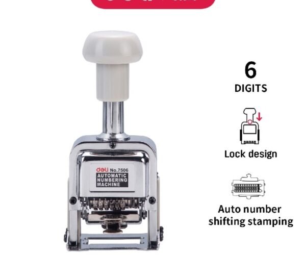 deli e7506 auto numbering machine 6 disit