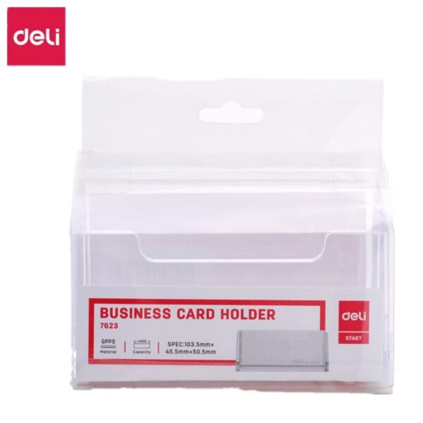 deli e7623 name card holder(clear)