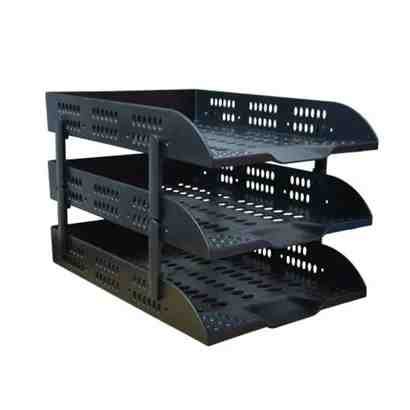 deli e9215 document tray 3 drawers black