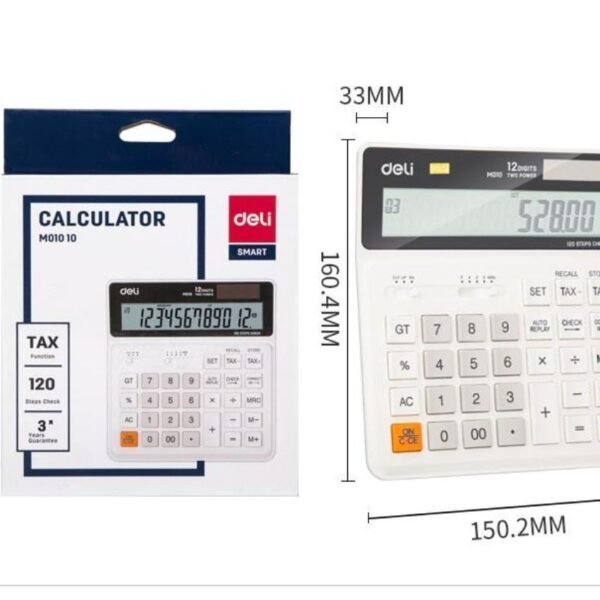 deli em01010 wide desk calculator