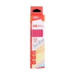 deli eu50900 graphite pencil hb (assorted) | pack of 12 pcs