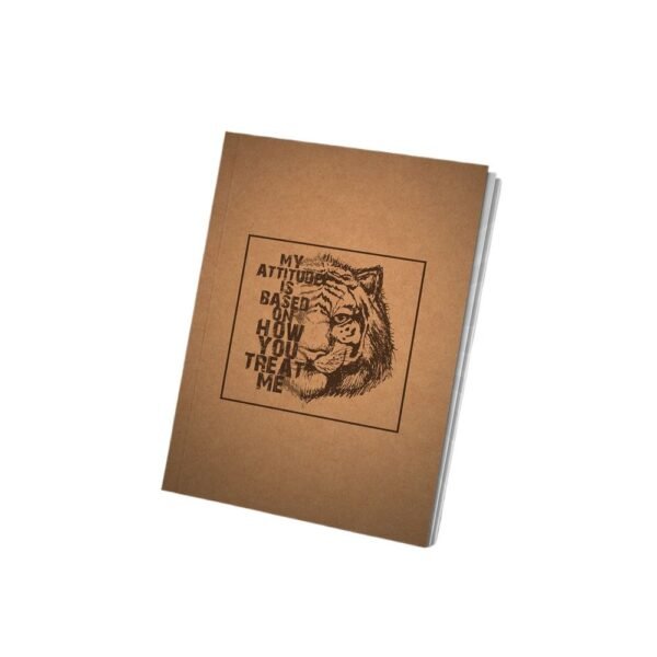 PaperTree Vintage Notebook Sketchbook Drawing Sketchpad Perfect For - TIGER MY ATTITUDE