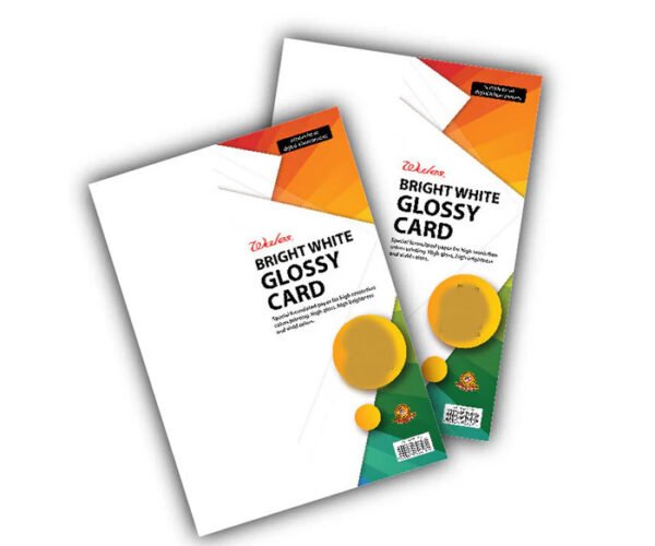 glossy art card card stoke paper 300gsm a4 10 sheets for business card making, voucher printing, certificate paper, packaging and multi purpose use