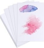 handmade artist water color paper | 300gsm 7.25 x 10.85inch | pack of 8 pcs