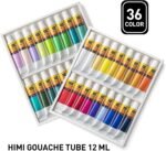 himi miya gouache paint tubes set 12ml tube 18pcs