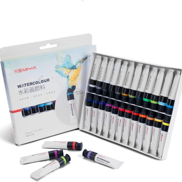 himi miya water color tube 12 ml 24 color | rich and high pigmented colors