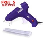 hot melt glue gun with 5 glue stick free