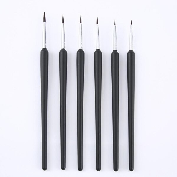 keep smiling 6 pcs set liner brush fine detailing paint brush for painting