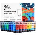 mont marte acrylic color paint set 75ml 18 shade