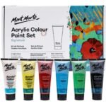 mont marte acrylic color paint set 75ml 6 pcs