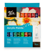 mont marte acrylic paint set 18 color tube 12ml
