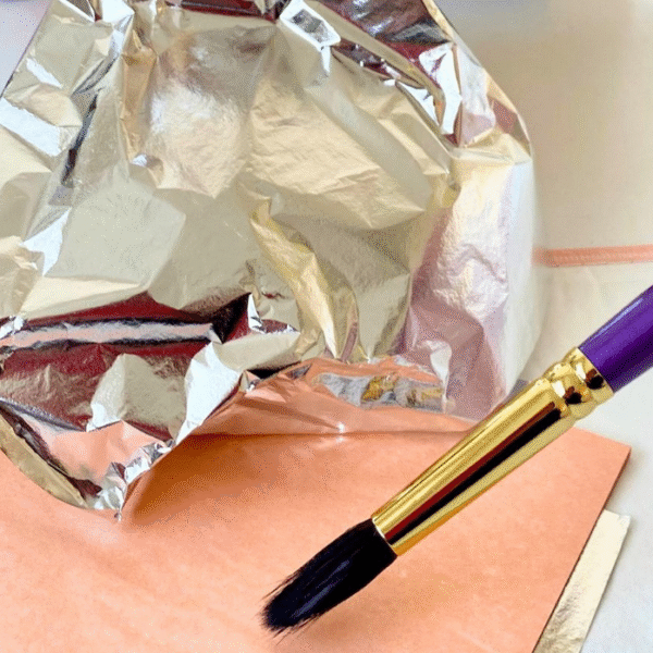 Mont Marte Imitation Silver Leaf 14x14cm | 25Sheets 14 x 14cm Instructions included