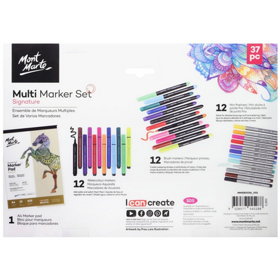 mont marte multi marker set 37pc mont marte multi marker set 37pc