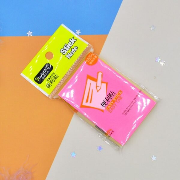multicolor sticky note 3 x 2 inch 100 sheets