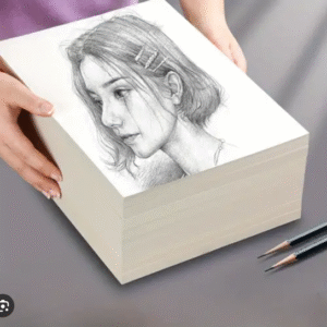 off white cartridge paper drwaing paper for sketch color pencil charcoal and pen drawing 120gm pack of 100pcs