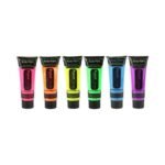 paint glow darkness uv black light reactive glow face and body paint