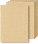 papertree kraft paper sheets 110 gsm a4 sized brown stationery paper for arts, crafts, and office use, invitation, postcard, letter (20 sheets)