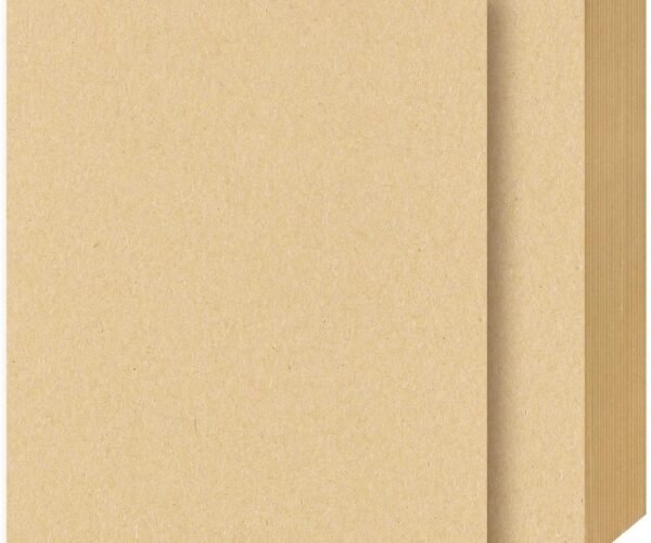 papertree kraft paper sheets 110 gsm a4 sized brown stationery paper for arts, crafts, and office use, invitation, postcard, letter (20 sheets)