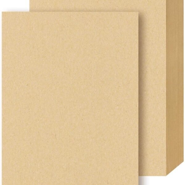 Papertree Kraft Paper Sheets 110 GSM A4 Sized Brown Stationery Paper for Arts, Crafts, and Office Use, Invitation, Postcard, Letter (20 SHEETS)