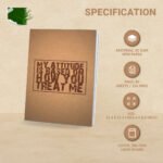 papertree vintage a5 notebook sketchbook drawing sketchpad (my attitude.....)