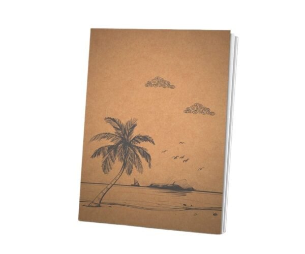 papertree vintage a5 notebook sketchbook drawing sketchpad (river&tree)