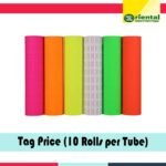 price roll sticker for price label machine sets of 10 pcs colorful