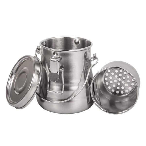oil painting brush washer stainless steel oil pot with removable porous filter sealed stainless steel paint brush cleaner