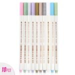 sta pen metallic painting pen set of 10 pcs art fine tip colored pen supplies painting marker for artists watercolor sketching coloring