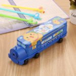 stationery box students children multi functional metal pencil box large capacity built in pencil sharpener
