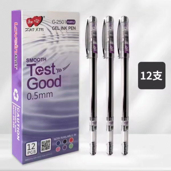 test good gel pen 12 pcs pack 0.5 mm green