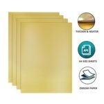 white gold cards | 250 gsm a4 size | perfect for art and crafts, scrapbooking, paper decorations, invites, card making and other cardstock activities and projects | pack of 10 pcs