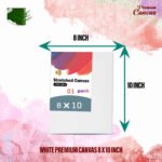 white premium canvas 8 x 10 inch