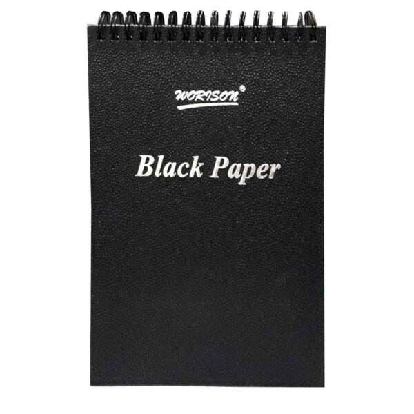 worison black paper pad a5 size ● good for quick sketching and drawing with pencils, pastels, and charcoal.