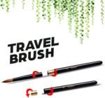 1 pc paint brushes | travel watercolor brush with reversible cap | premium fine paint brush for watercolor, gouache, acrylic, pocket brush brush no.8