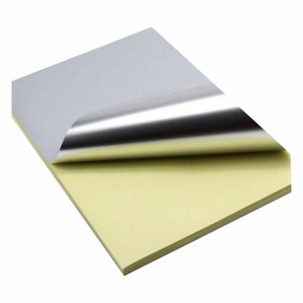 10 sheets a4 size glossy silver sticker