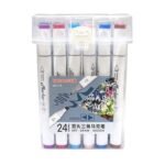 instant dry dual tip alco art markers 24 color