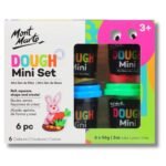 mont marte dough set fun vibrant colours 6pc x 60g