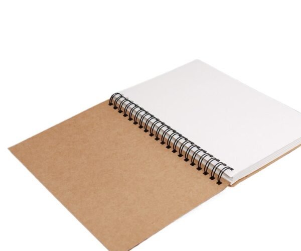 papertree white note book spiral binding perfect for sketch,pastel,fountain pen ink.color pen & pencil and chracoal drawing