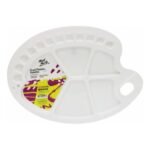 mont marte oval plastic palette discovery 34 x 25cm (13.3 x 9.8in)
