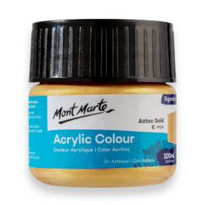 mont marte premium acrylic color 100ml aztech gold