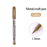 baoke metallic color water based paint marker pen , metalic carftwork pen gold
